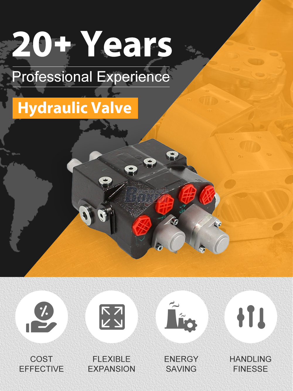 HSDM80-QTWDD-OTDD Cable 2 Spool Monoblock Directional Valve detailed image